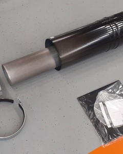 Chimney set f/wall alu dia 130/200mm f/JetMaster DXC